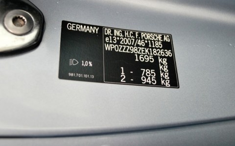Porsche Cayman S 3.4 325cv PDK WP0ZZZ98ZEK182636
