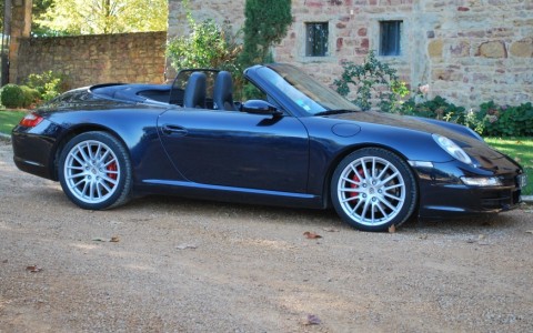 Porsche 997 Carrera S Cabriolet 3.8 355cv L39C : Teinte métallisée Bleu Nuit