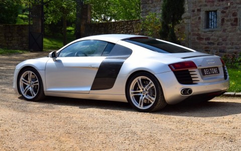 Audi  R8 4.2 FSI Quattro 420cv 6H3 : Sideblades Carbone Sigma : Arches verticales en carbone sigma