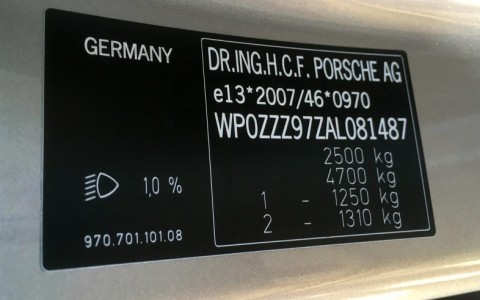 Porsche Panamera Turbo PDK WP0ZZZ97ZAL081487