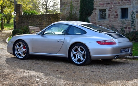 Porsche 997 Carrera 4S 3.8 355cv L92U : Peinture métallisée teinte Gris Arctique